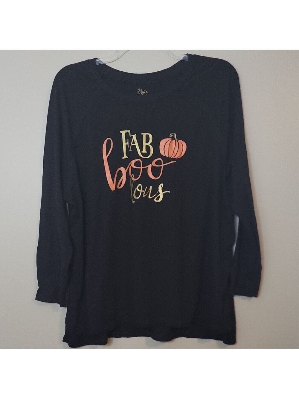 Womens Plus |State of Mind 'Faboolous' Long Sleeve Tee | BB-Dsst0129